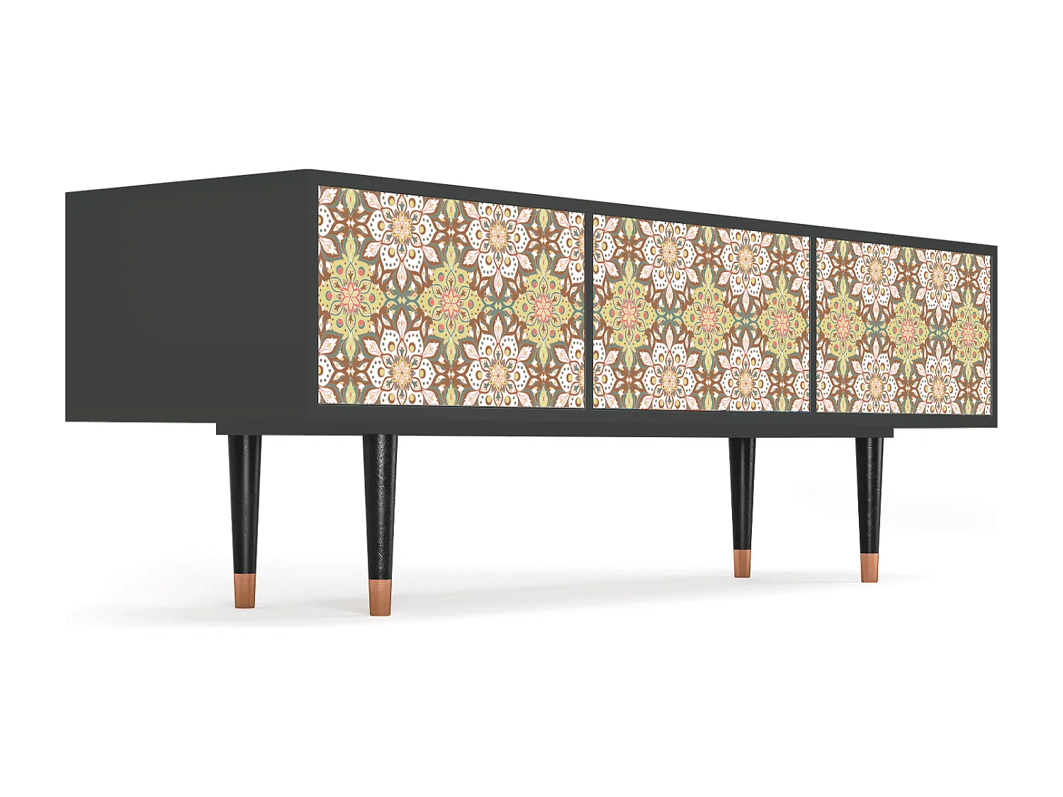 Szafka RTV - 170х59х48 cm - T4 - Chinese Tea, Antracyt