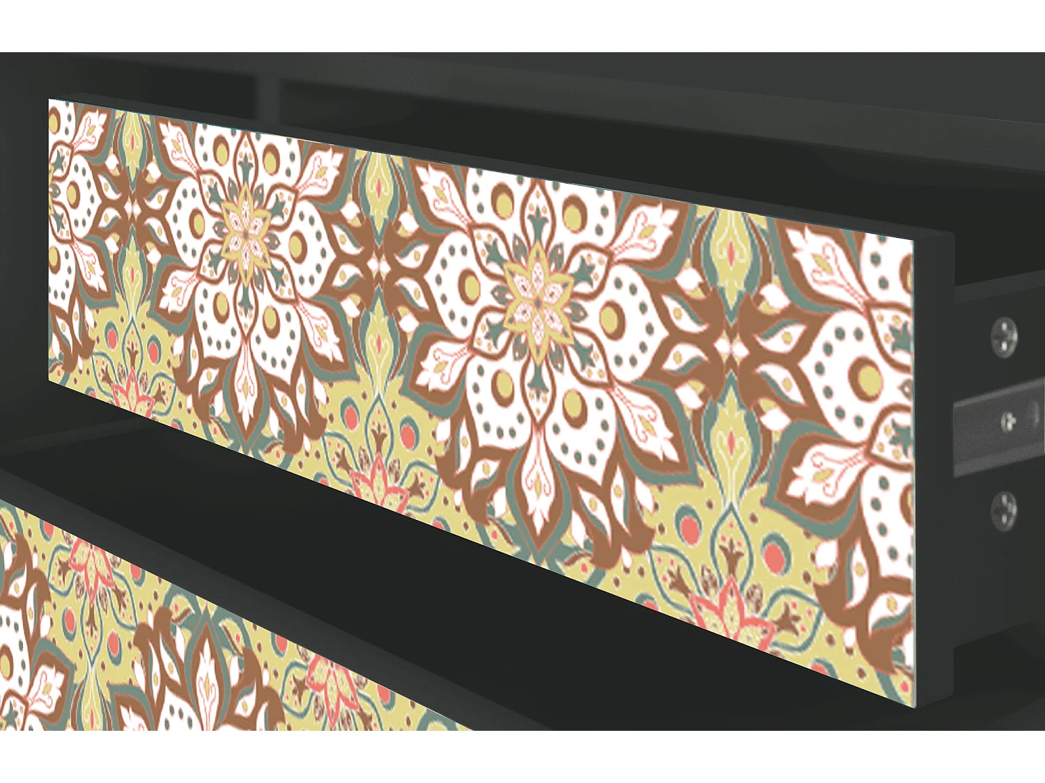 Szafka RTV - 170х59х48 cm - T4 - Chinese Tea, Antracyt