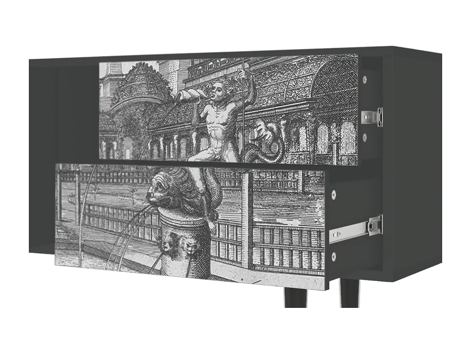 TV-Möbel - 170х69х48 cm - T1 - View of the Piazza, Anthrazit