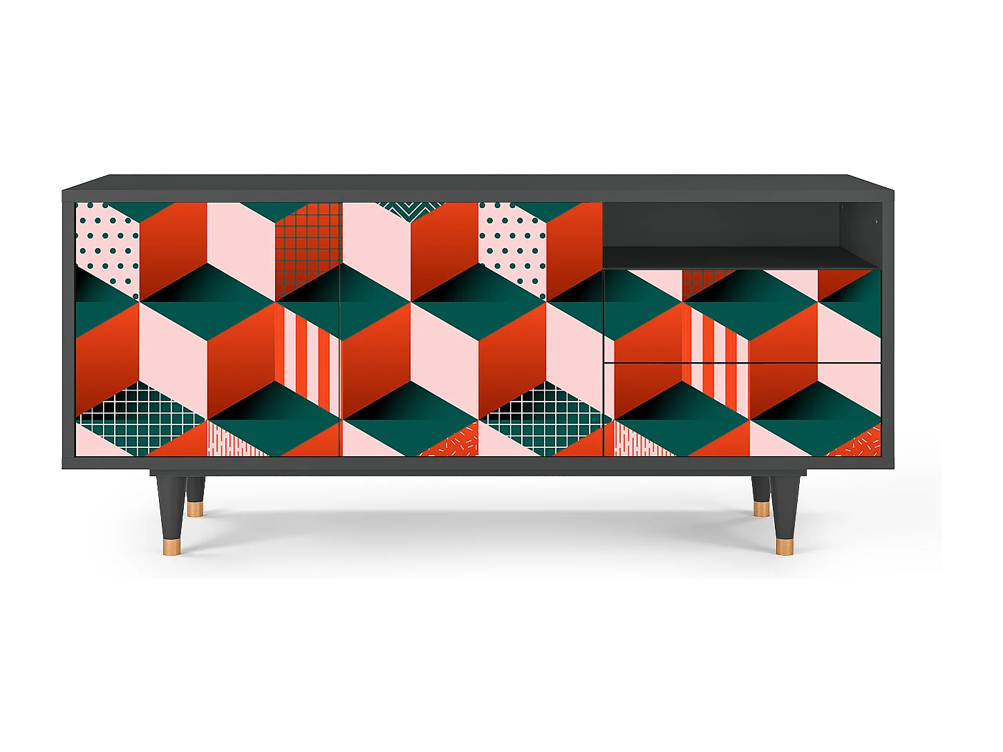 Mobile TV - 125х56х41 cm - T7 - Pepsi-Cola, Antracite