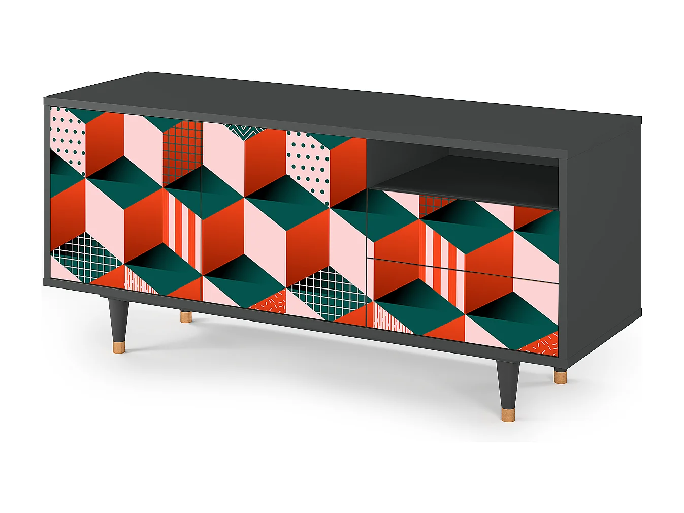 Mobile TV - 125х56х41 cm - T7 - Pepsi-Cola, Antracite