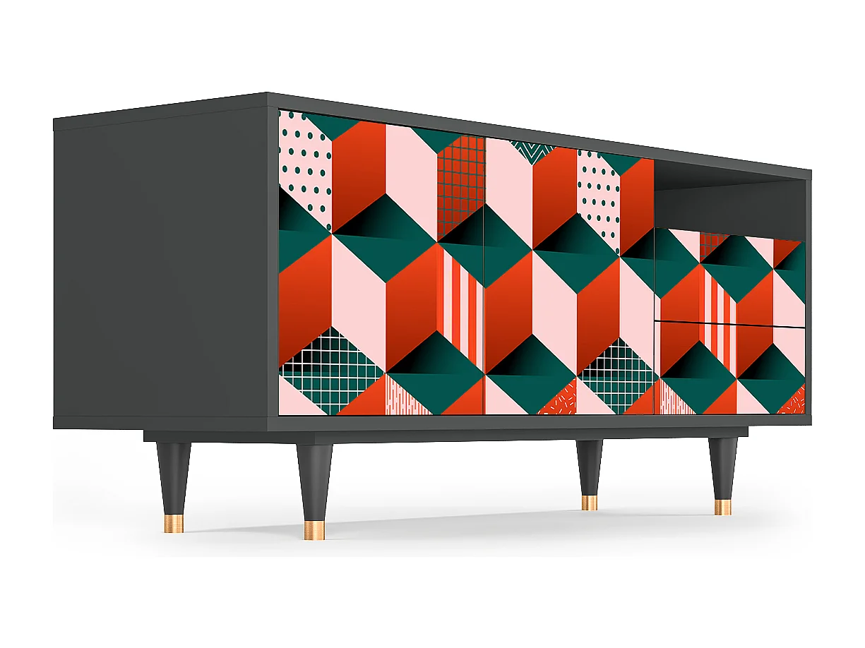 Mobile TV - 125х56х41 cm - T7 - Pepsi-Cola, Antracite