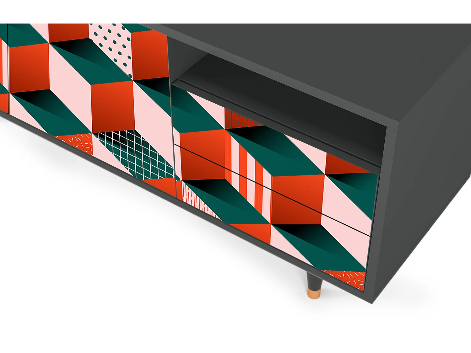 Mobile TV - 125х56х41 cm - T7 - Pepsi-Cola, Antracite