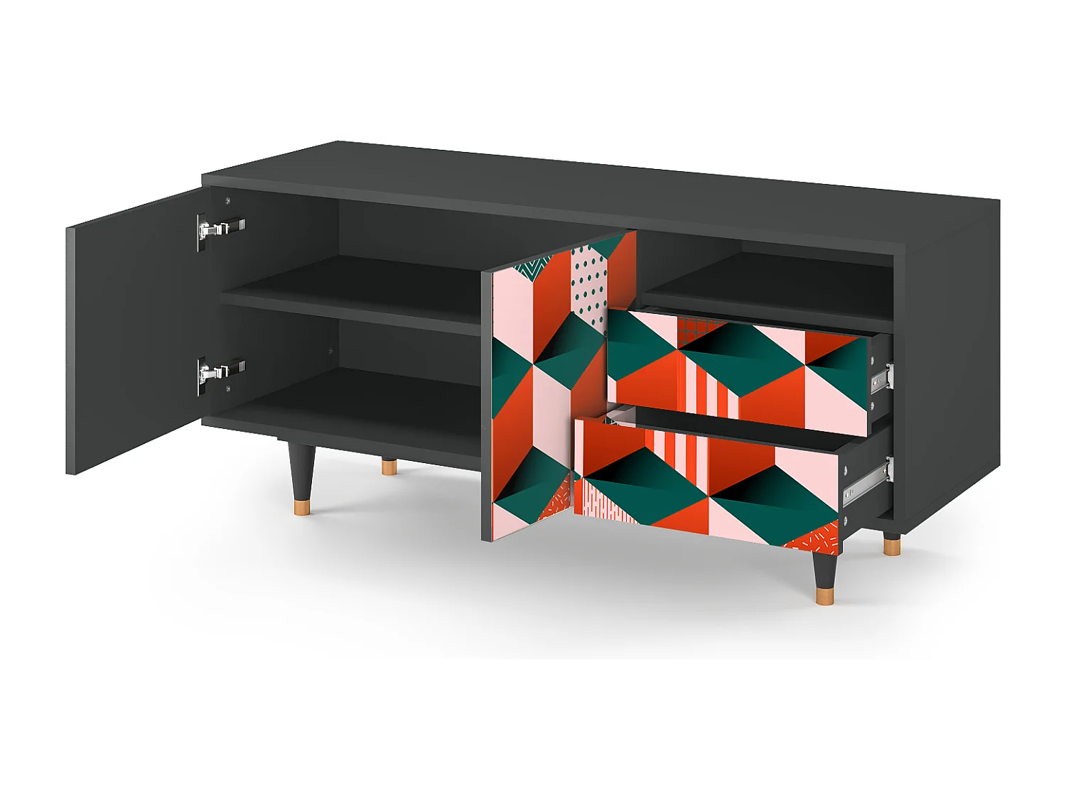 Mobile TV - 125х56х41 cm - T7 - Pepsi-Cola, Antracite