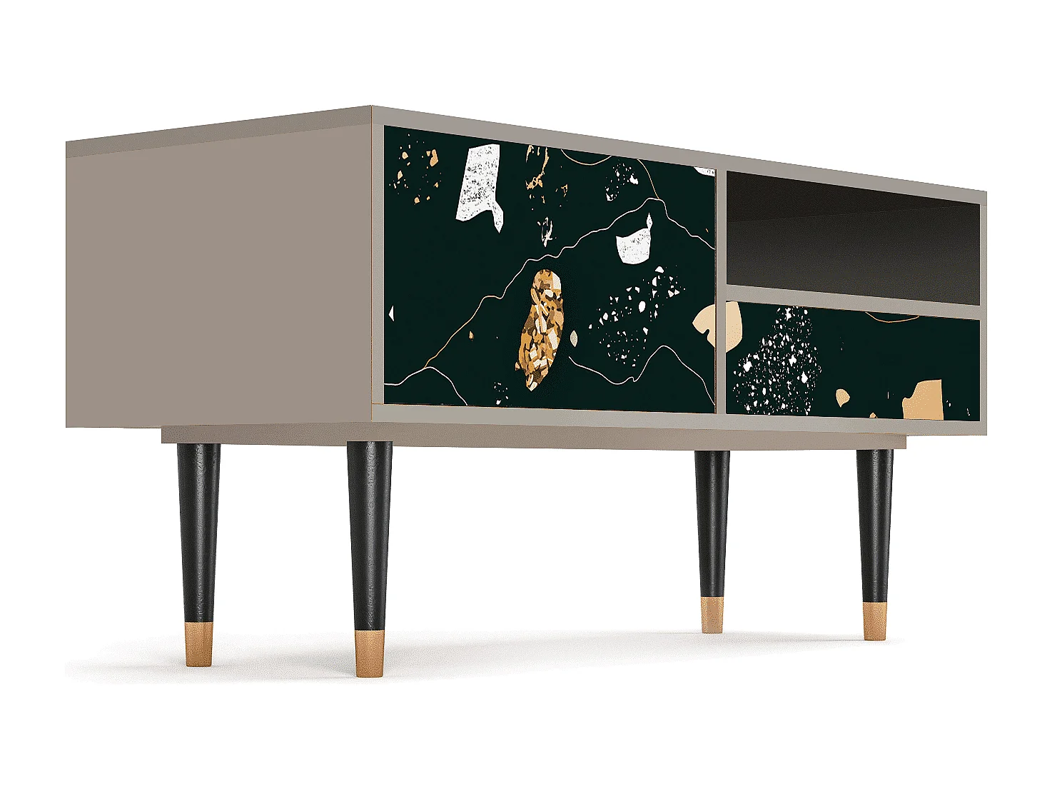 Meuble TV - 115х59х48 cm - T3 - Space Rocks, Sable