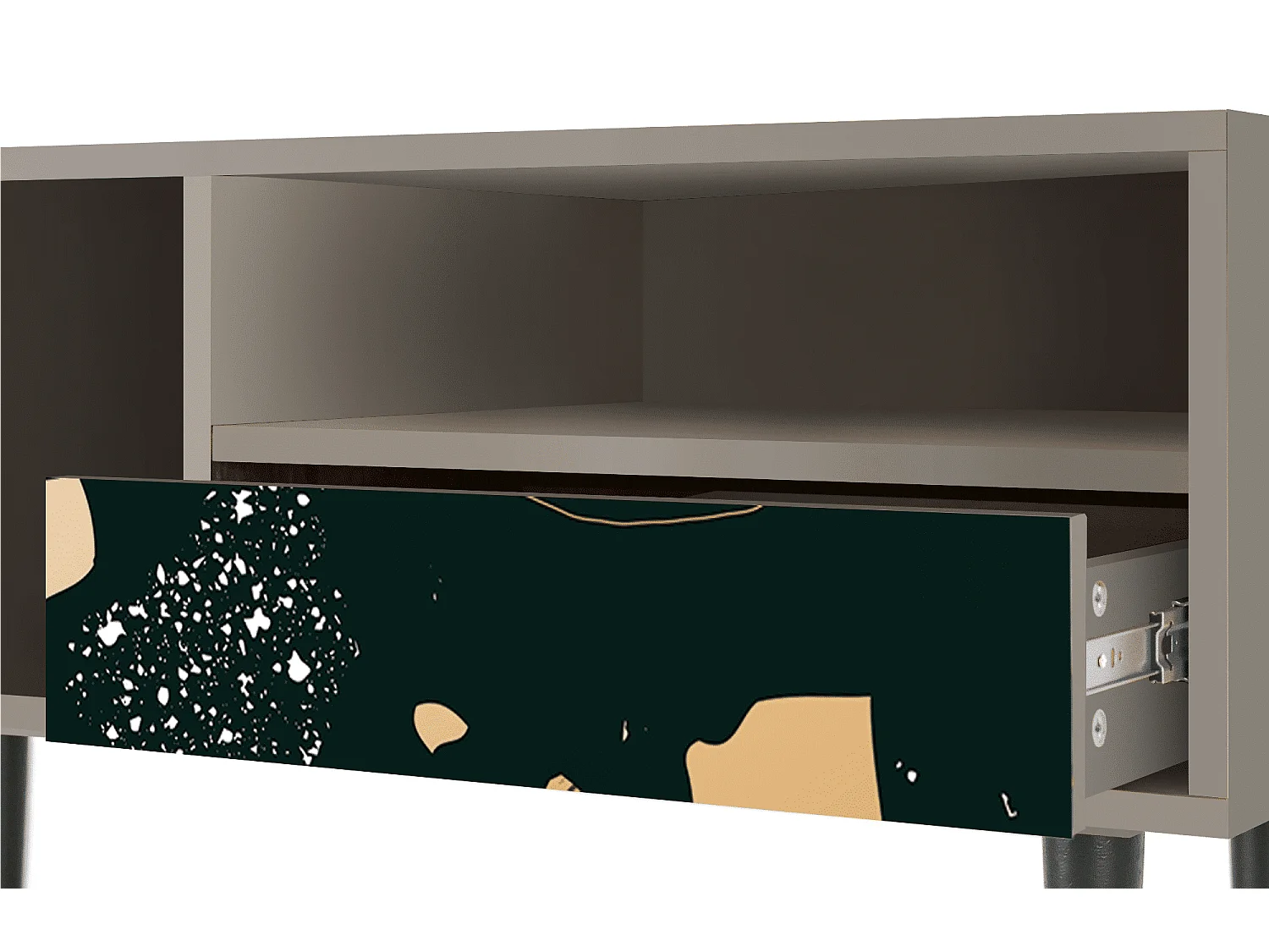 Meuble TV - 115х59х48 cm - T3 - Space Rocks, Sable