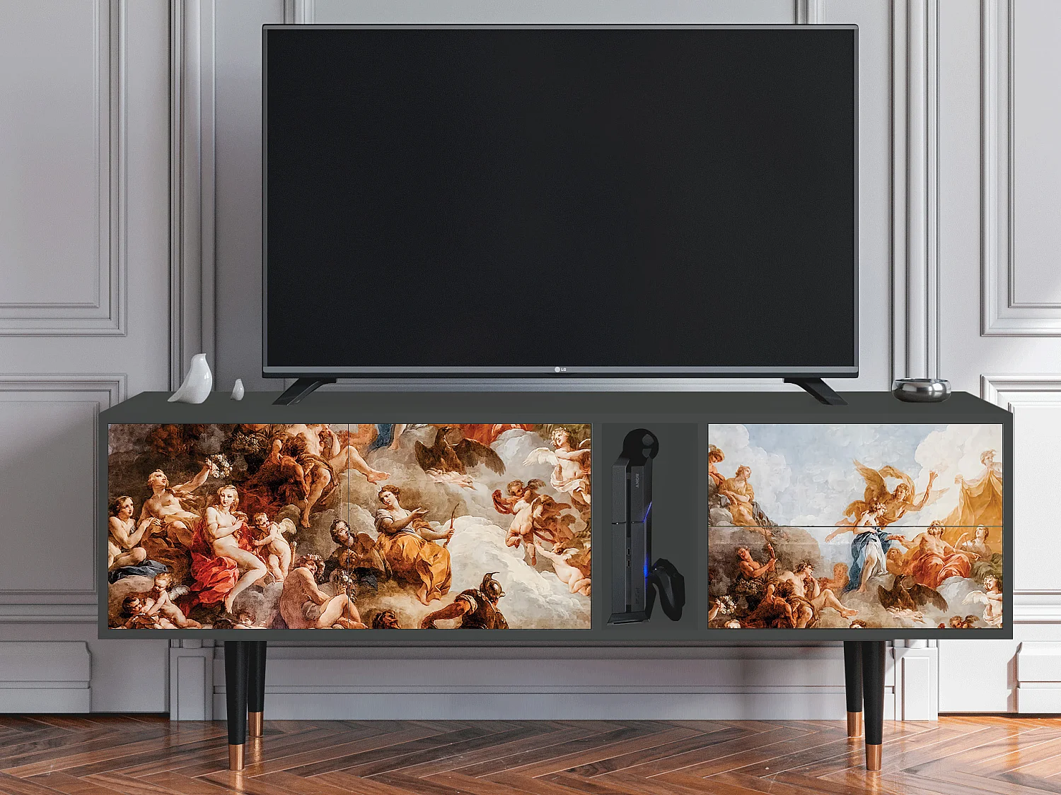TV-Möbel - 170х69х48 cm - T1 - Versailles, Anthrazit