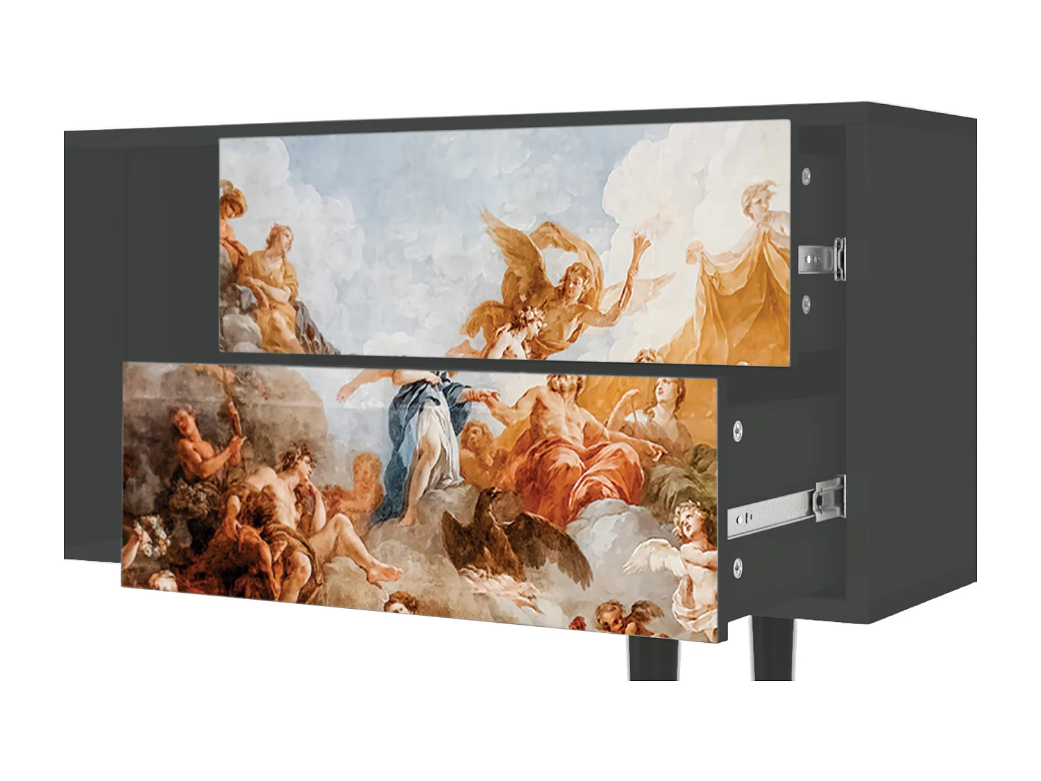 Meuble TV - 170х69х48 cm - T1 - Versailles, Anthracite