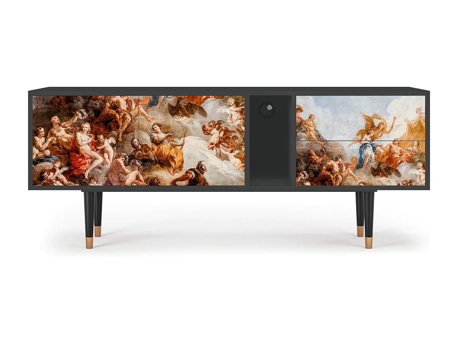 TV-Möbel - 170х69х48 cm - T1 - Versailles, Anthrazit