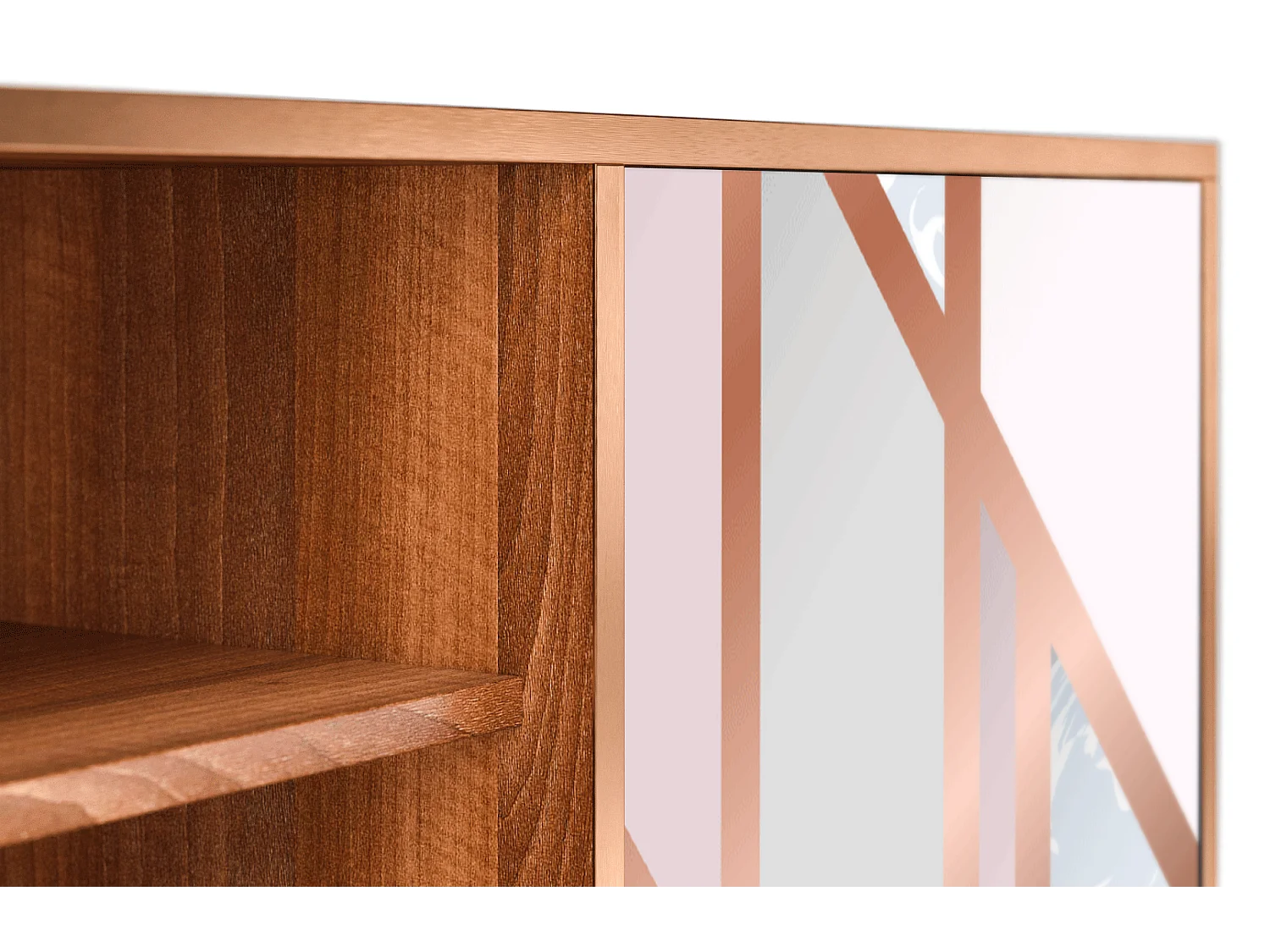 Meuble TV - 170х69х48 cm - T2 - Champagne Story, Noyer