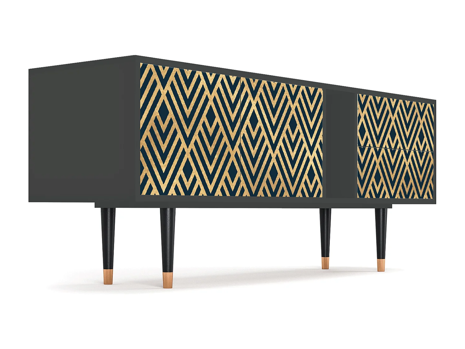 Mobile TV - 170х69х48 cm - T1 - Egypt Triangles, Antracite