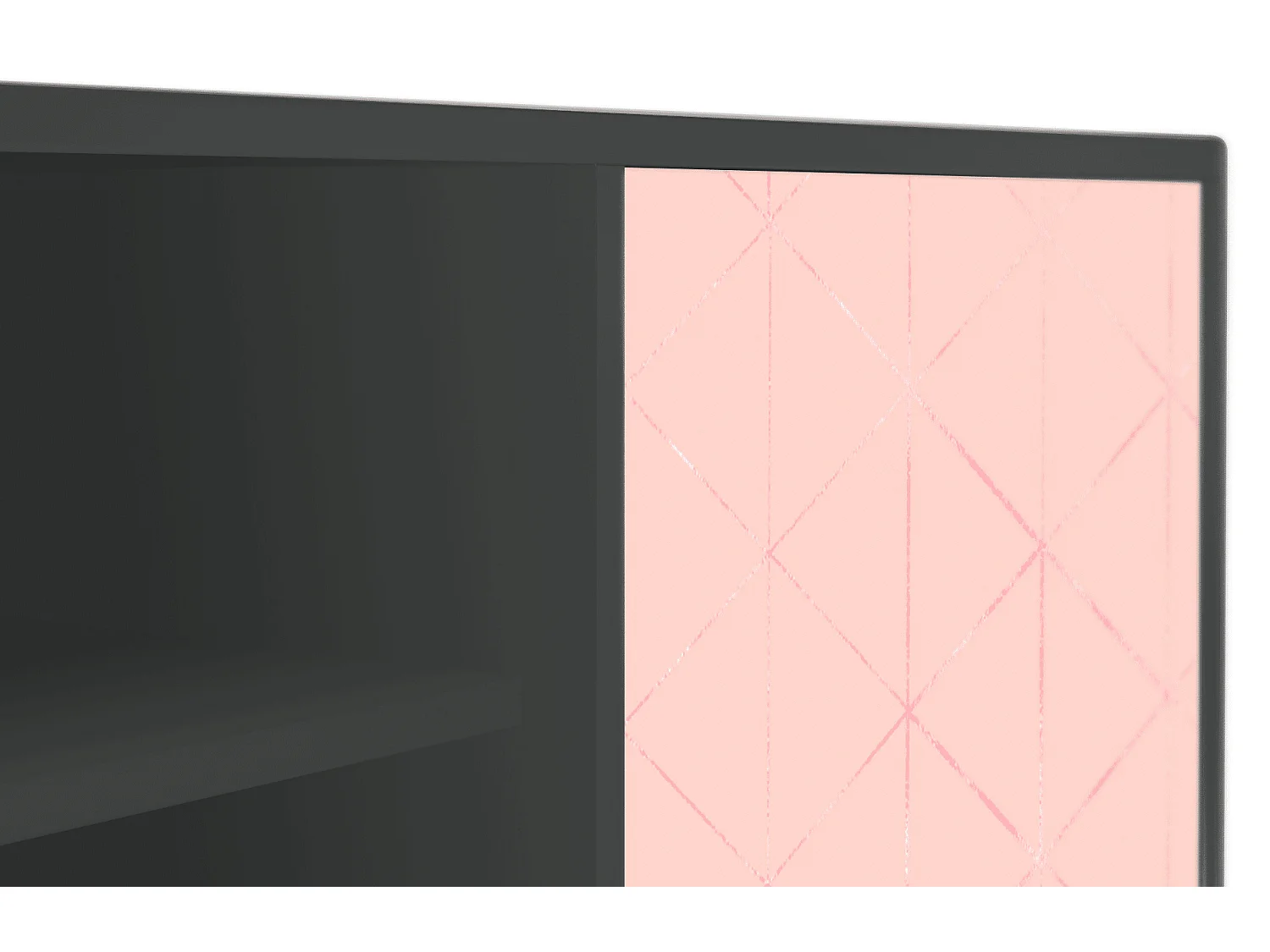 Szafka RTV - 170х69х48 cm - T2 - Rose Quartz, Antracyt