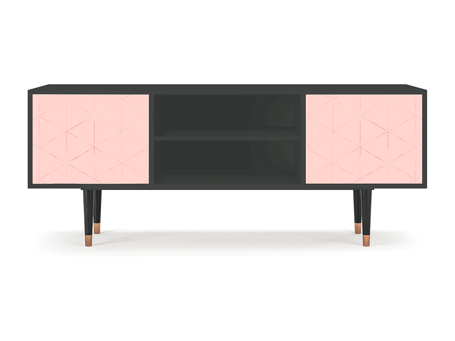 Mobile TV - 170х69х48 cm - T2 - Rose Quartz, Antracite