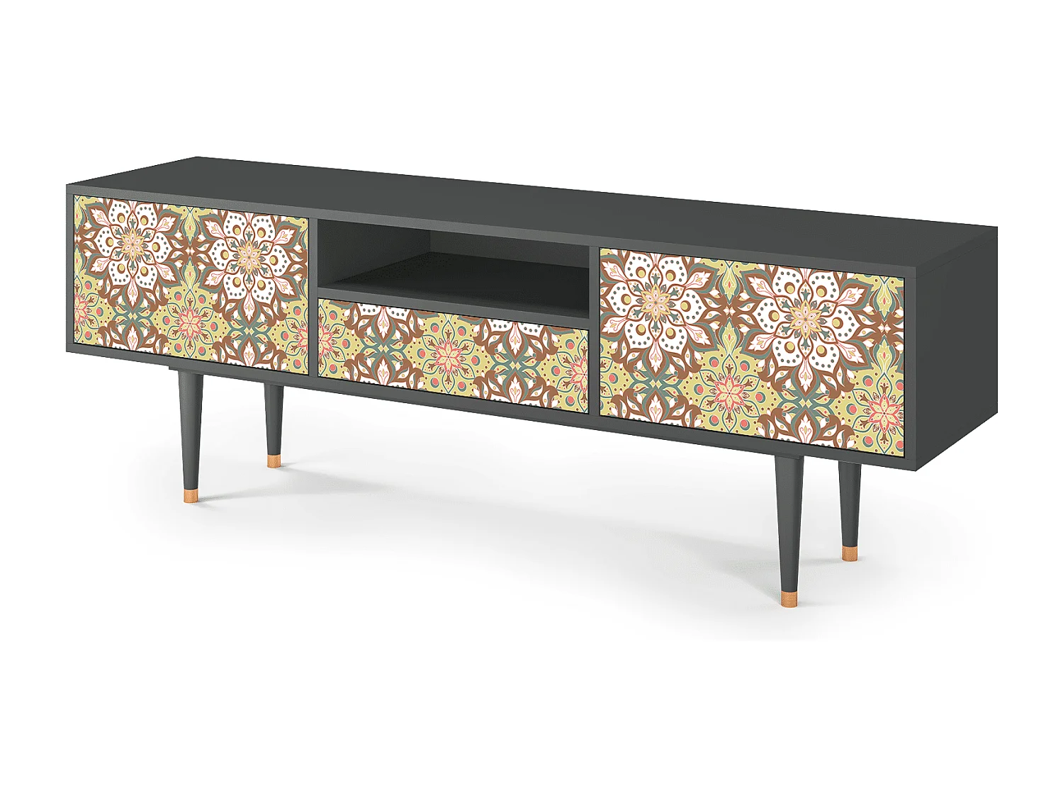 TV-meubel - 170х59х41 cm - T6 - Chinese Tea, Antraciet