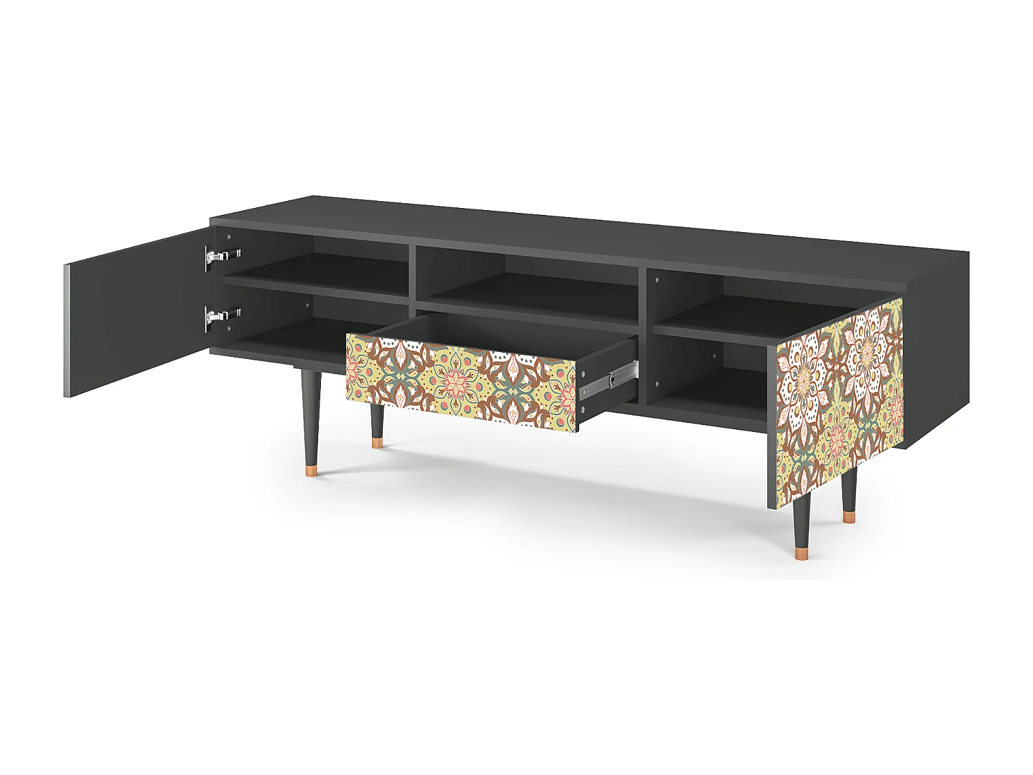 TV-meubel - 170х59х41 cm - T6 - Chinese Tea, Antraciet