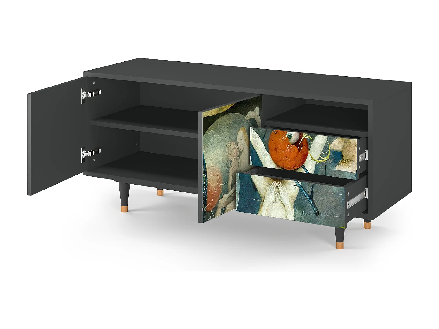 Mobile TV - 125х56х41 cm - T7 - The Garden Of by Bosch, Antracite