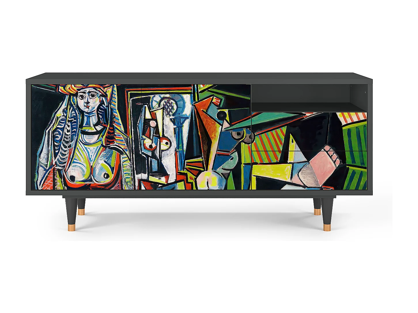 Mobile TV - 125х56х41 cm - T7 - Women of Algiers, Antracite