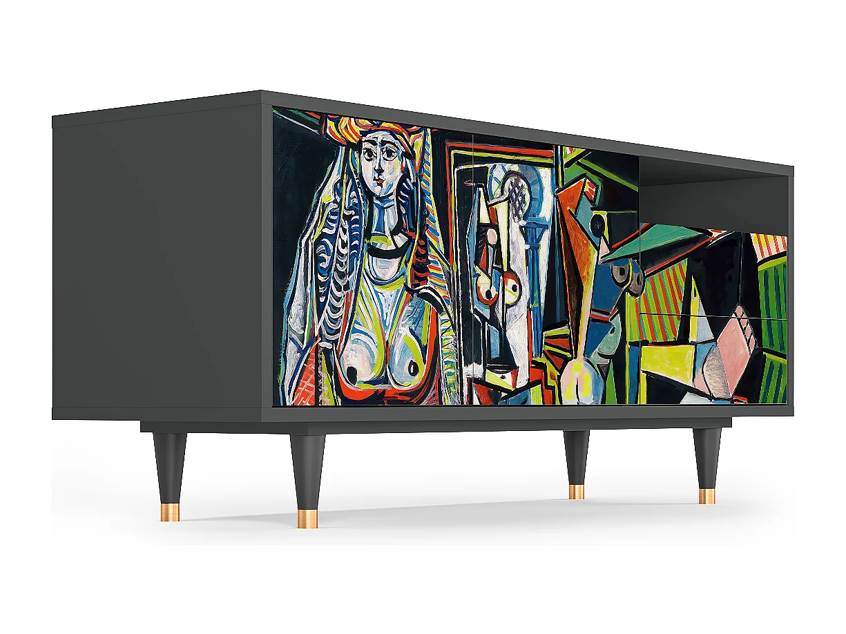 Mobile TV - 125х56х41 cm - T7 - Women of Algiers, Antracite