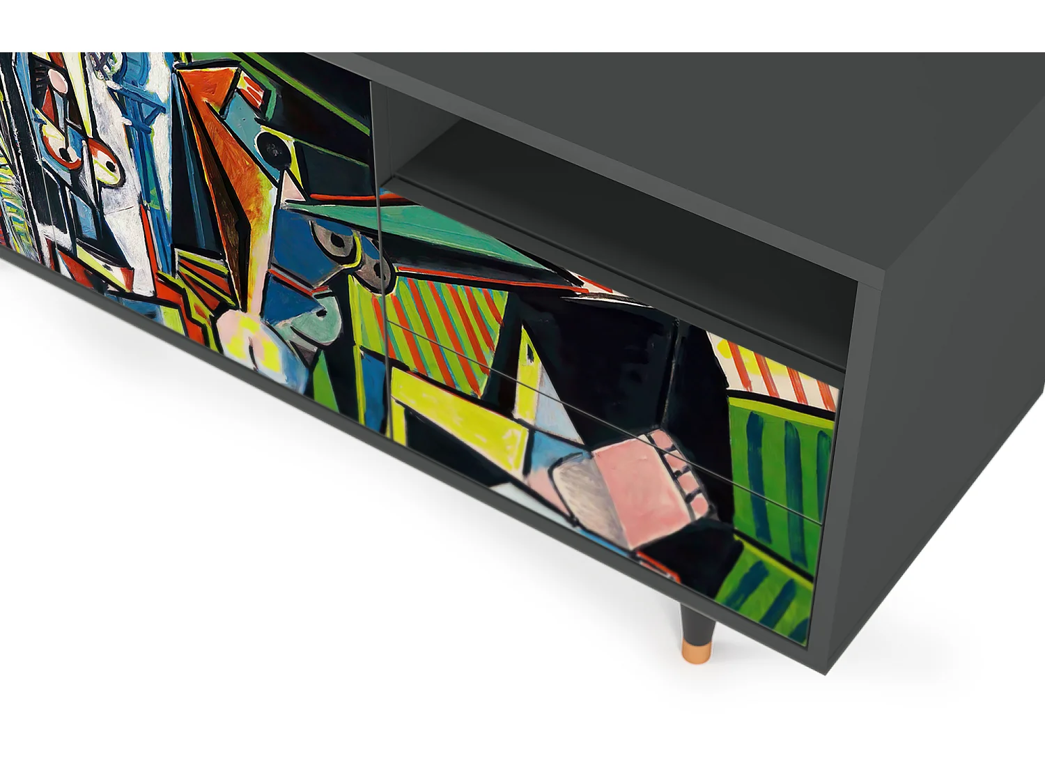 Mobile TV - 125х56х41 cm - T7 - Women of Algiers, Antracite