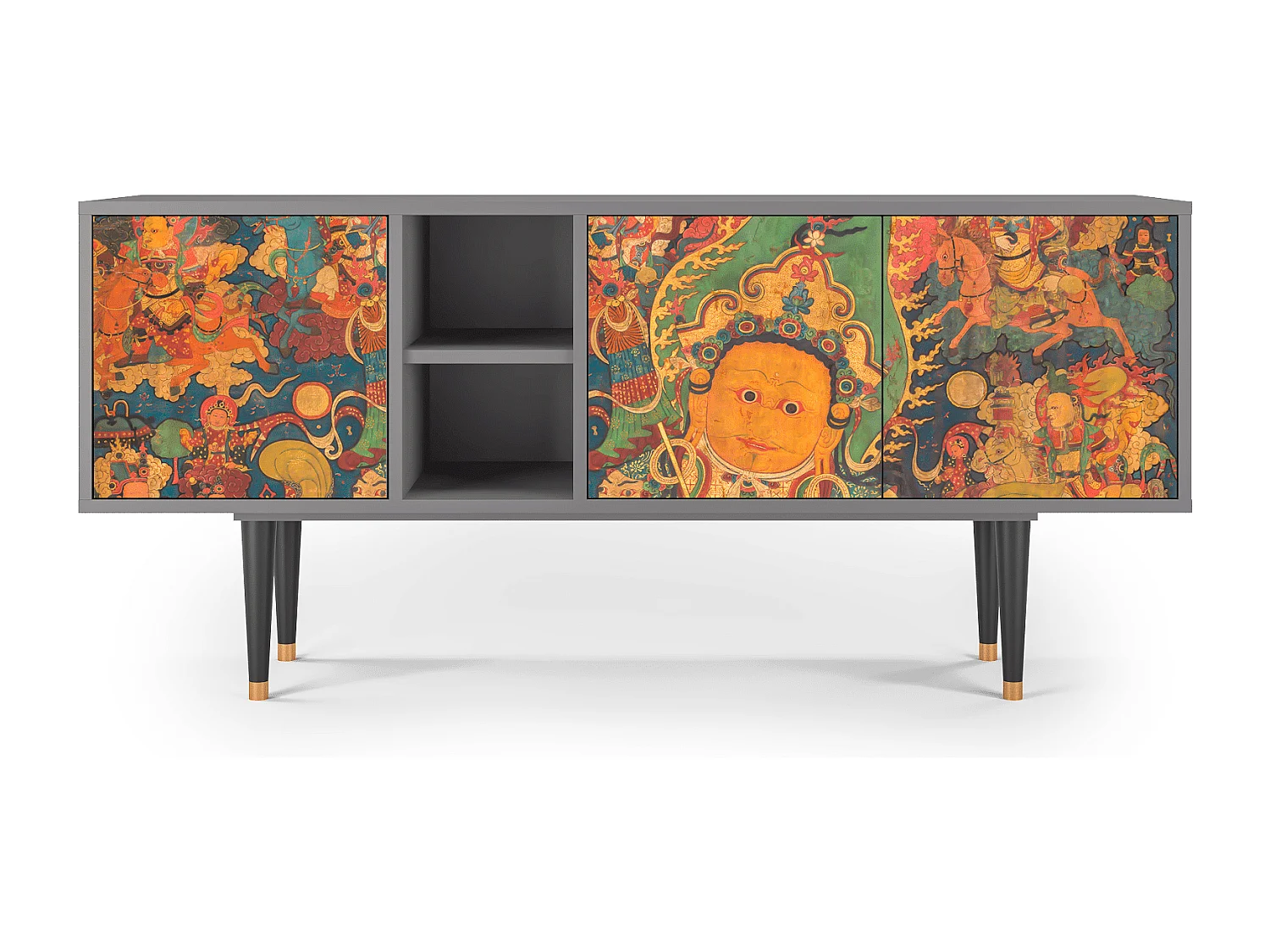 Mueble de TV - 150х69х41 cm - T5 - God by Vaisravana , Cinza