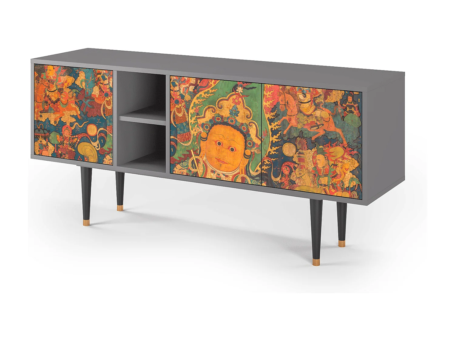 Mueble de TV - 150х69х41 cm - T5 - God by Vaisravana , Cinza