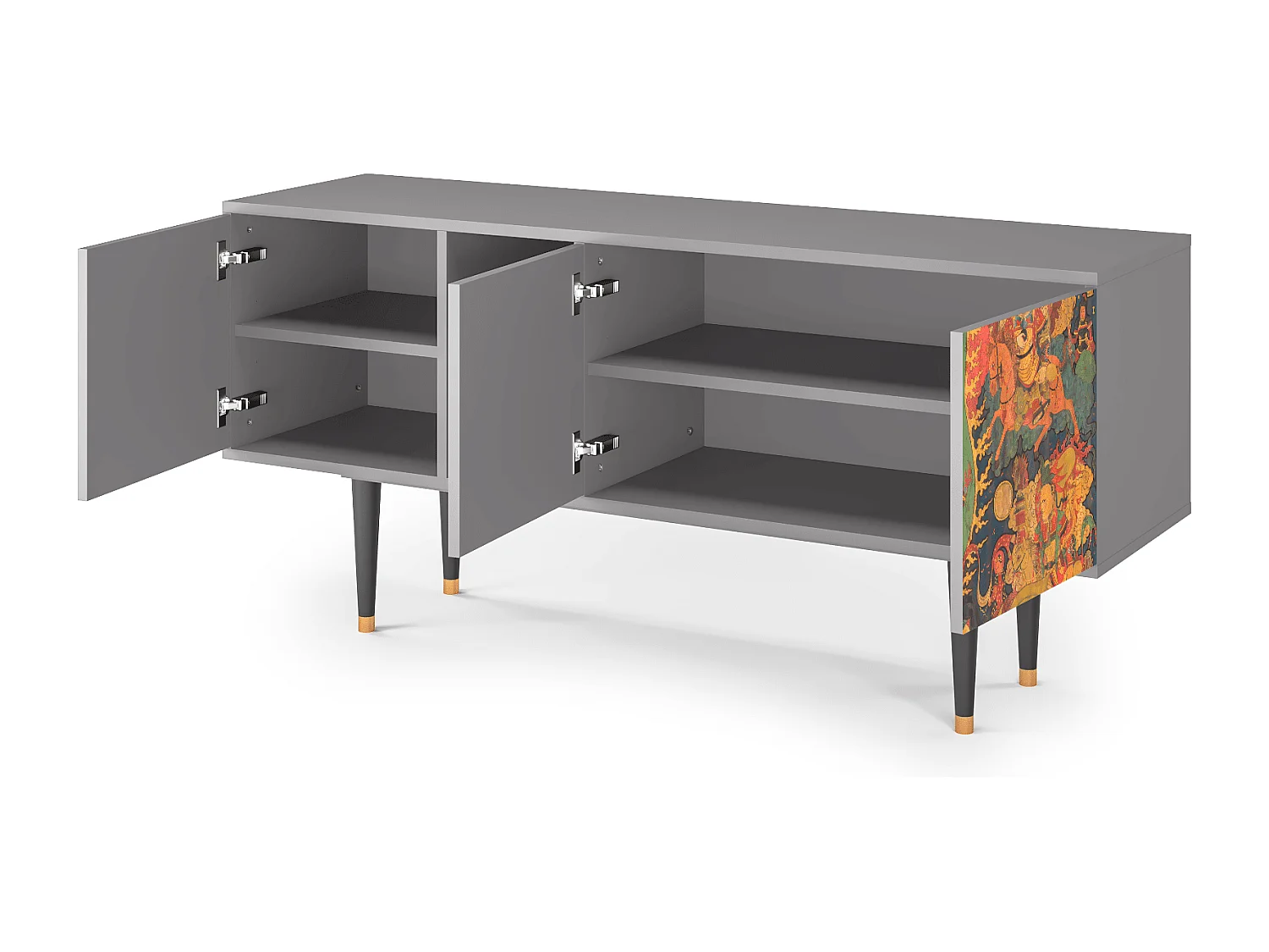 Mueble de TV - 150х69х41 cm - T5 - God by Vaisravana , Cinza