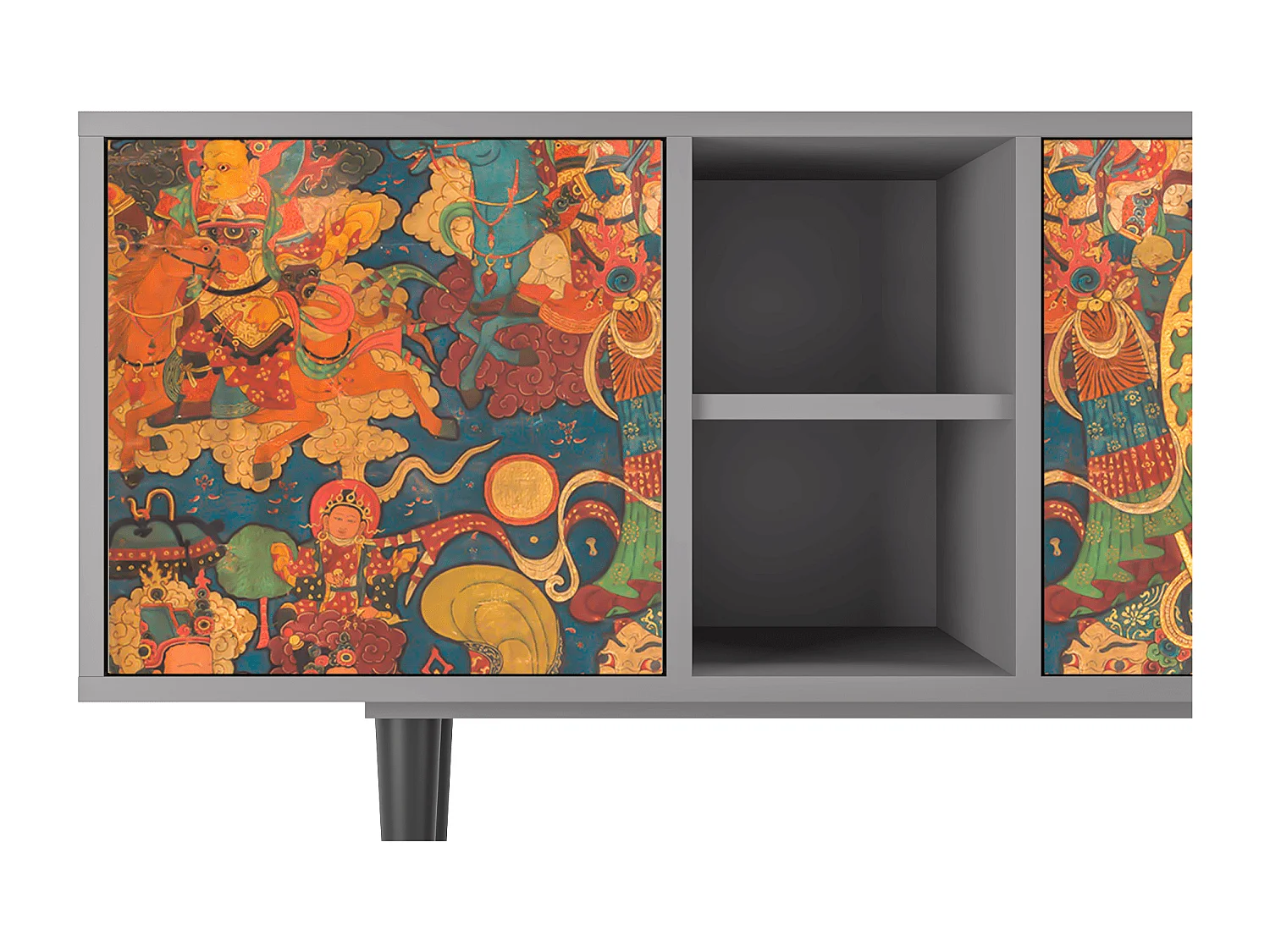 TV-meubel - 150х69х41 cm - T5 - God by Vaisravana , Grijs