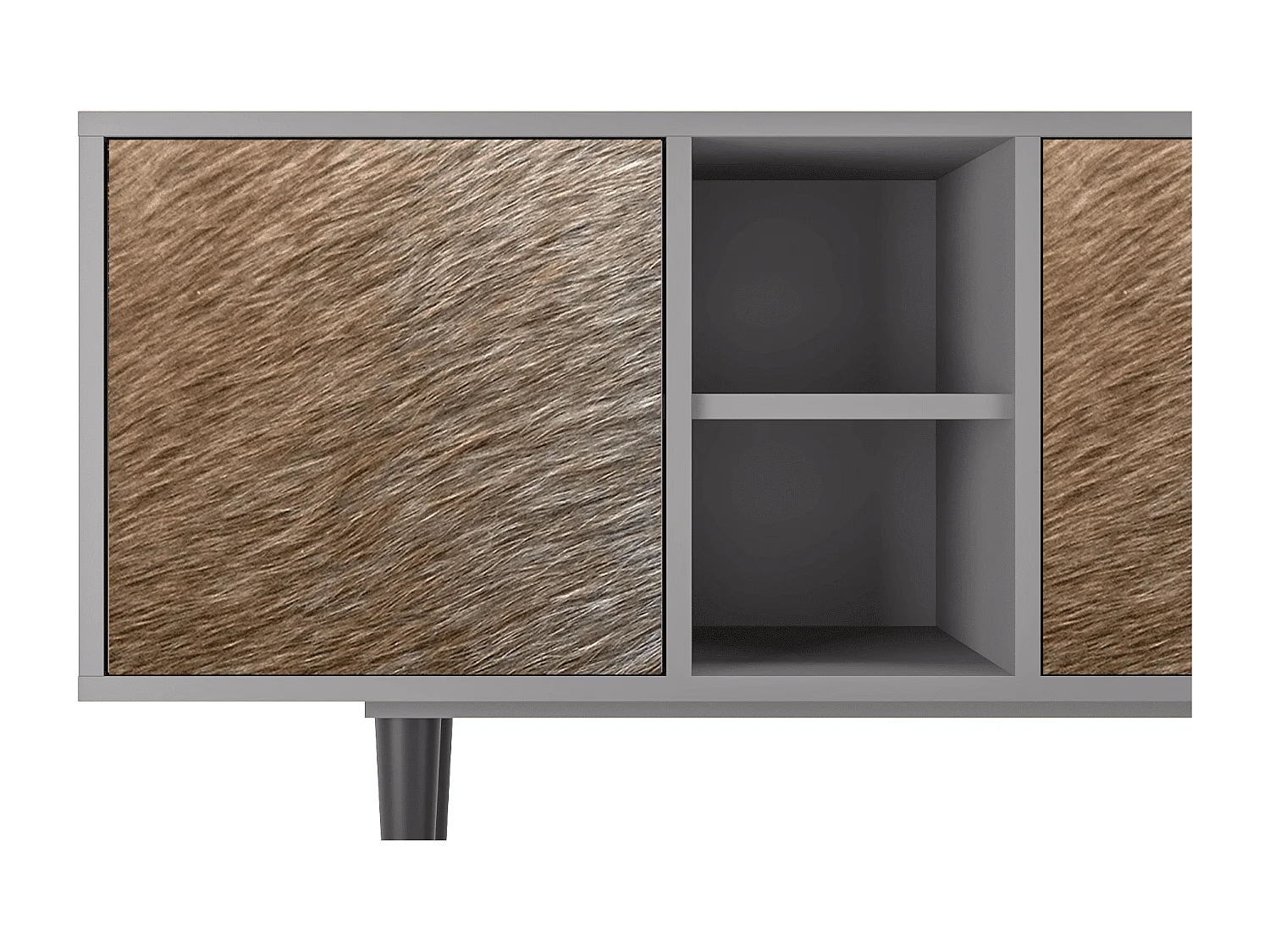 TV-meubel - 150х69х41 cm - T5 - Peanut Hair, Grijs