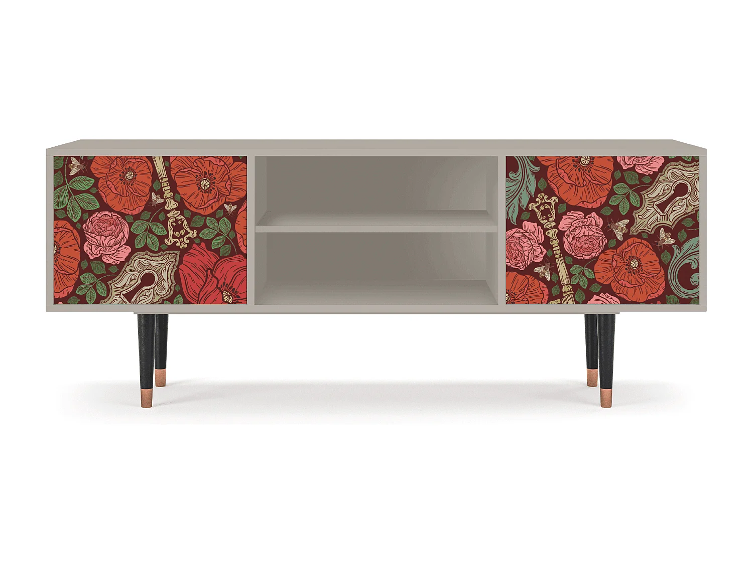 Meuble TV - 170х69х48 cm - T2 - Poppy Garden, Sable