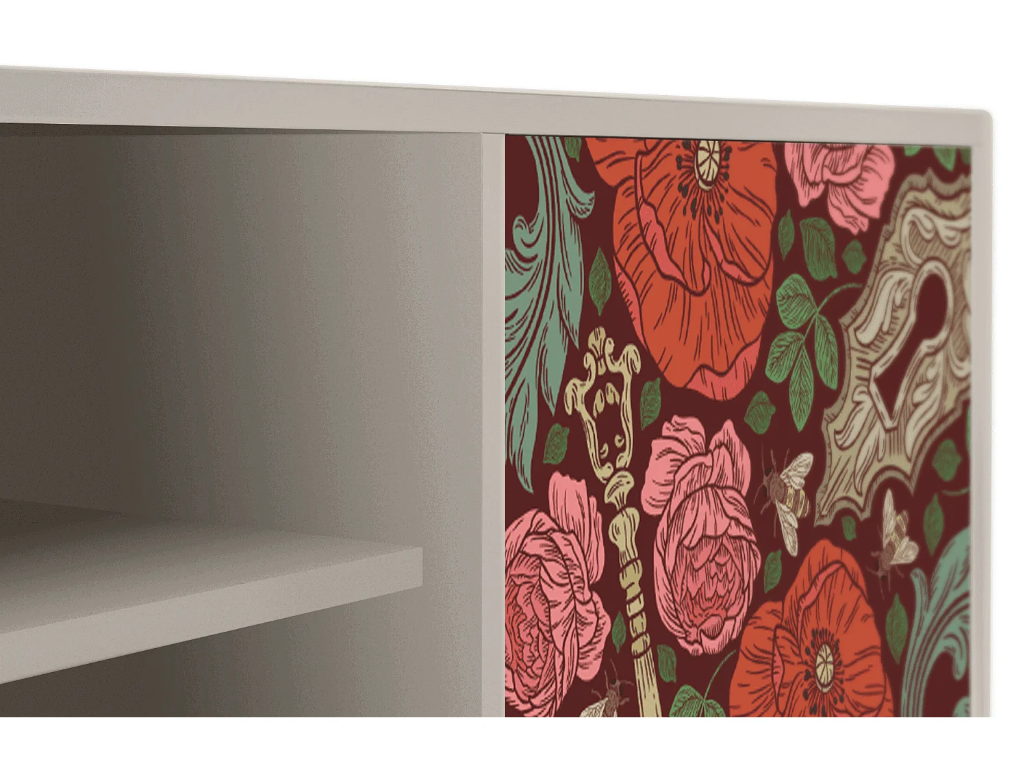 Meuble TV - 170х69х48 cm - T2 - Poppy Garden, Sable