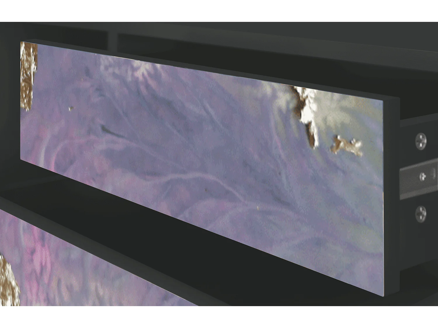 Szafka RTV - 170х59х48 cm - T4 - Planet Earth, Antracyt