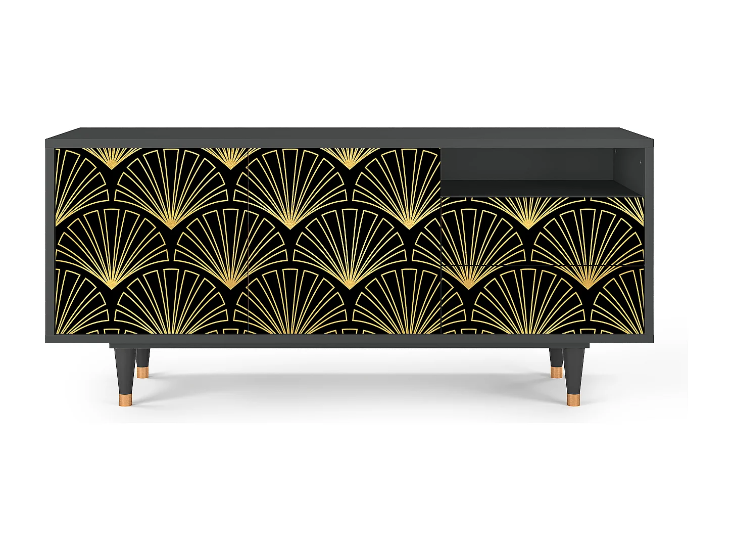 Mobile TV - 125х56х41 cm - T7 - Bird of Juno, Antracite