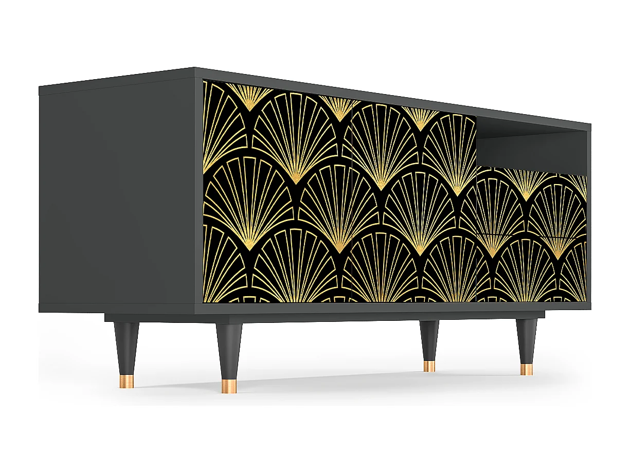 Mobile TV - 125х56х41 cm - T7 - Bird of Juno, Antracite