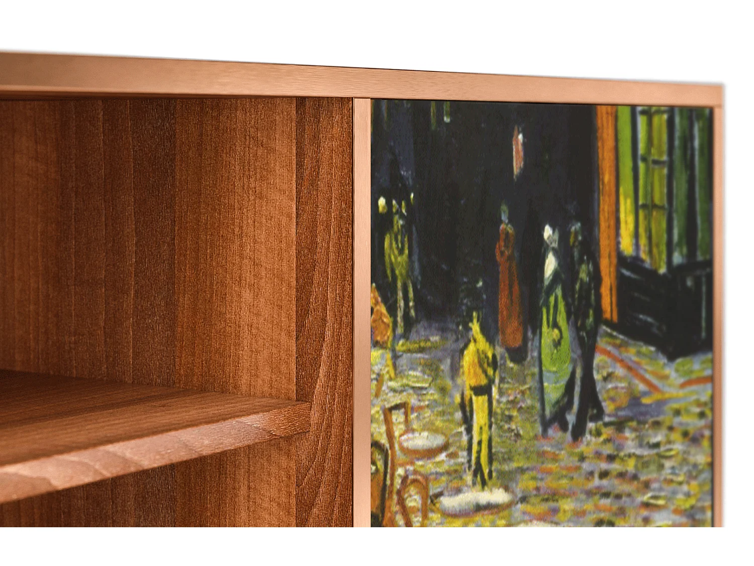 TV-Möbel - 170х69х48 cm - T2 - Café Terrace at Night, Walnuss