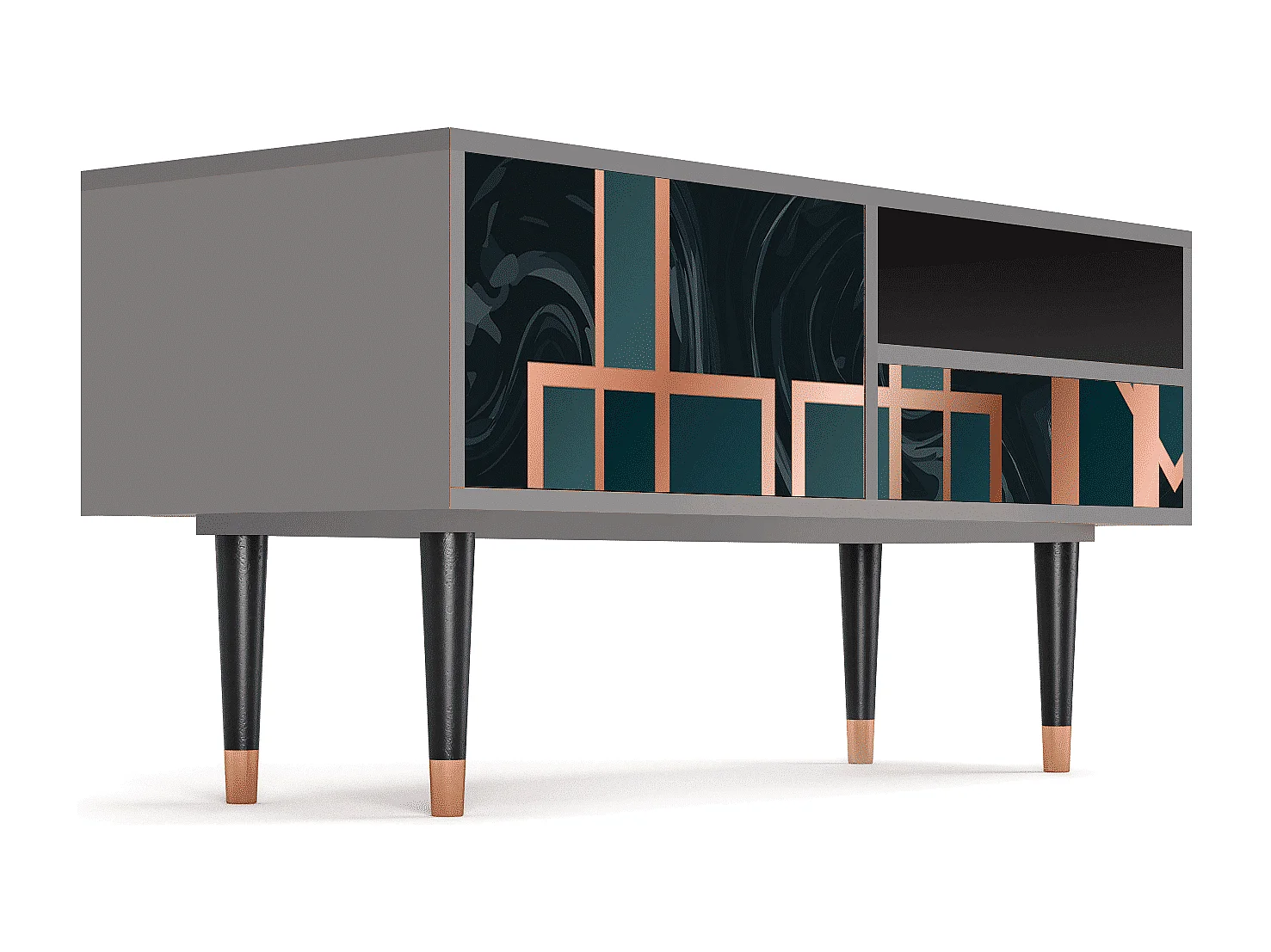 TV-Möbel - 115х59х48 cm - T3 - Emerald Metro, Grau