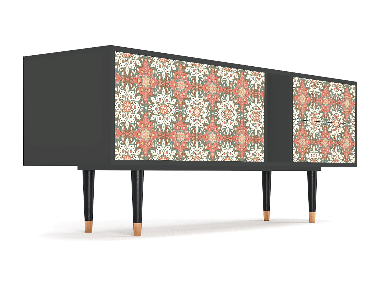 Mueble de TV - 170х69х48 cm - T1 - Peach Grove, Antracita