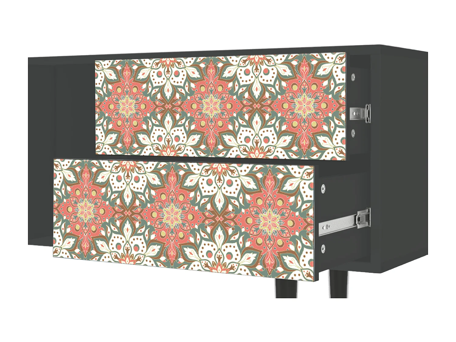 Mueble de TV - 170х69х48 cm - T1 - Peach Grove, Antracita