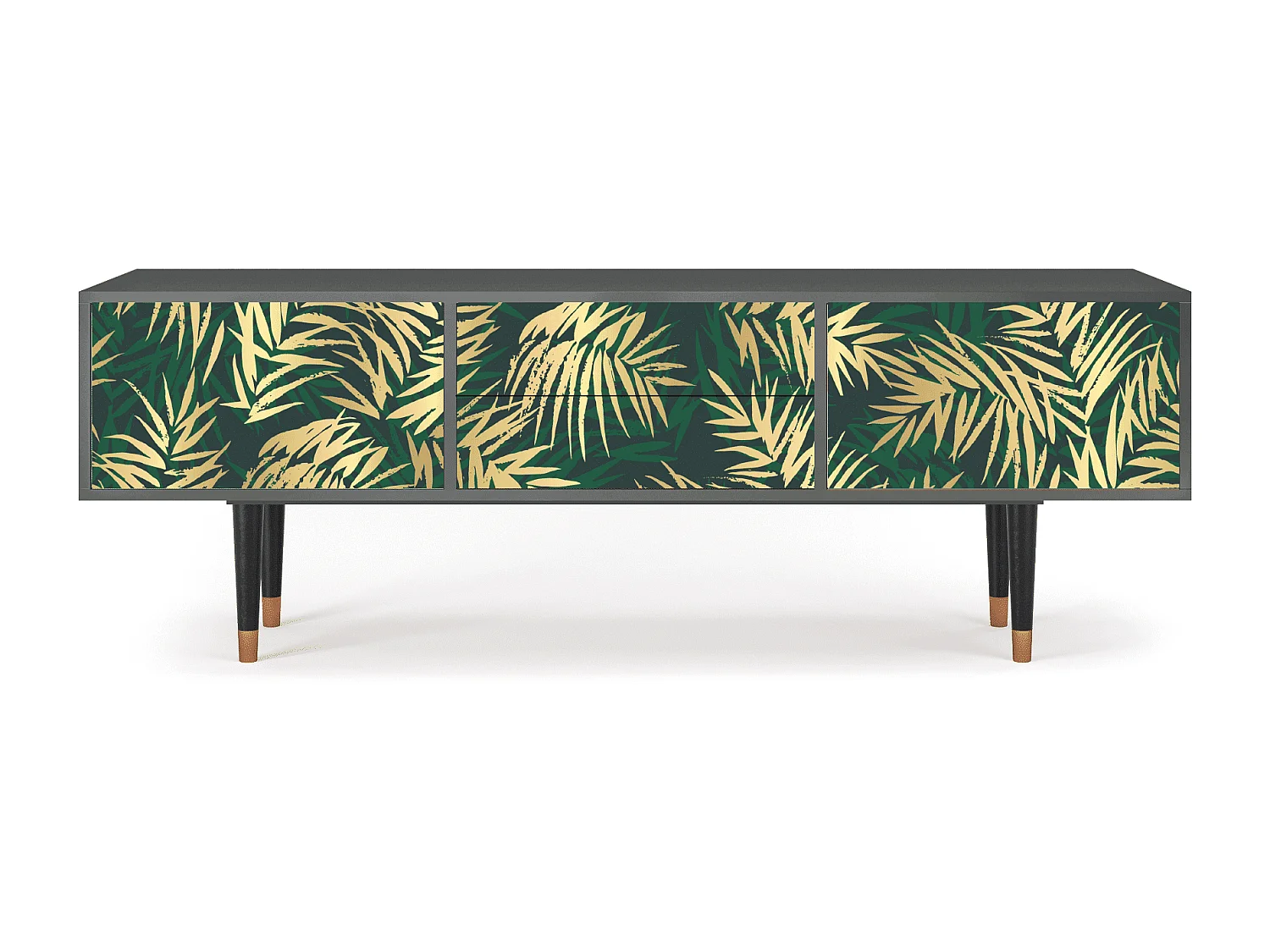 Meuble TV - 170х59х48 cm - T4 - Sunny Palm Tree, Anthracite