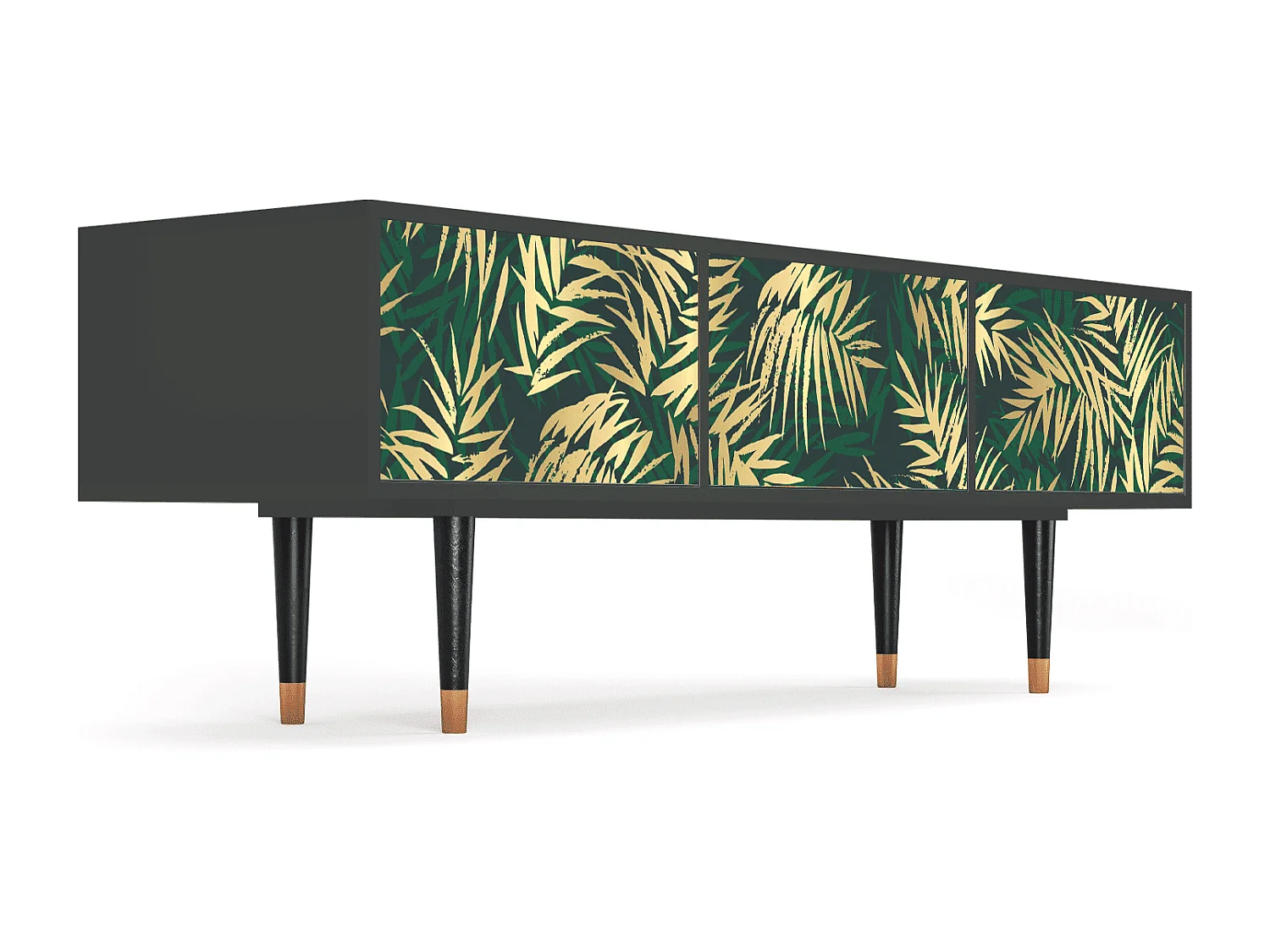 Meuble TV - 170х59х48 cm - T4 - Sunny Palm Tree, Anthracite