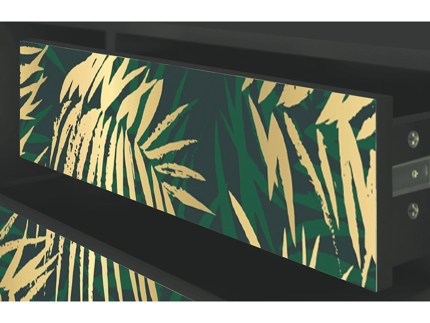 Meuble TV - 170х59х48 cm - T4 - Sunny Palm Tree, Anthracite