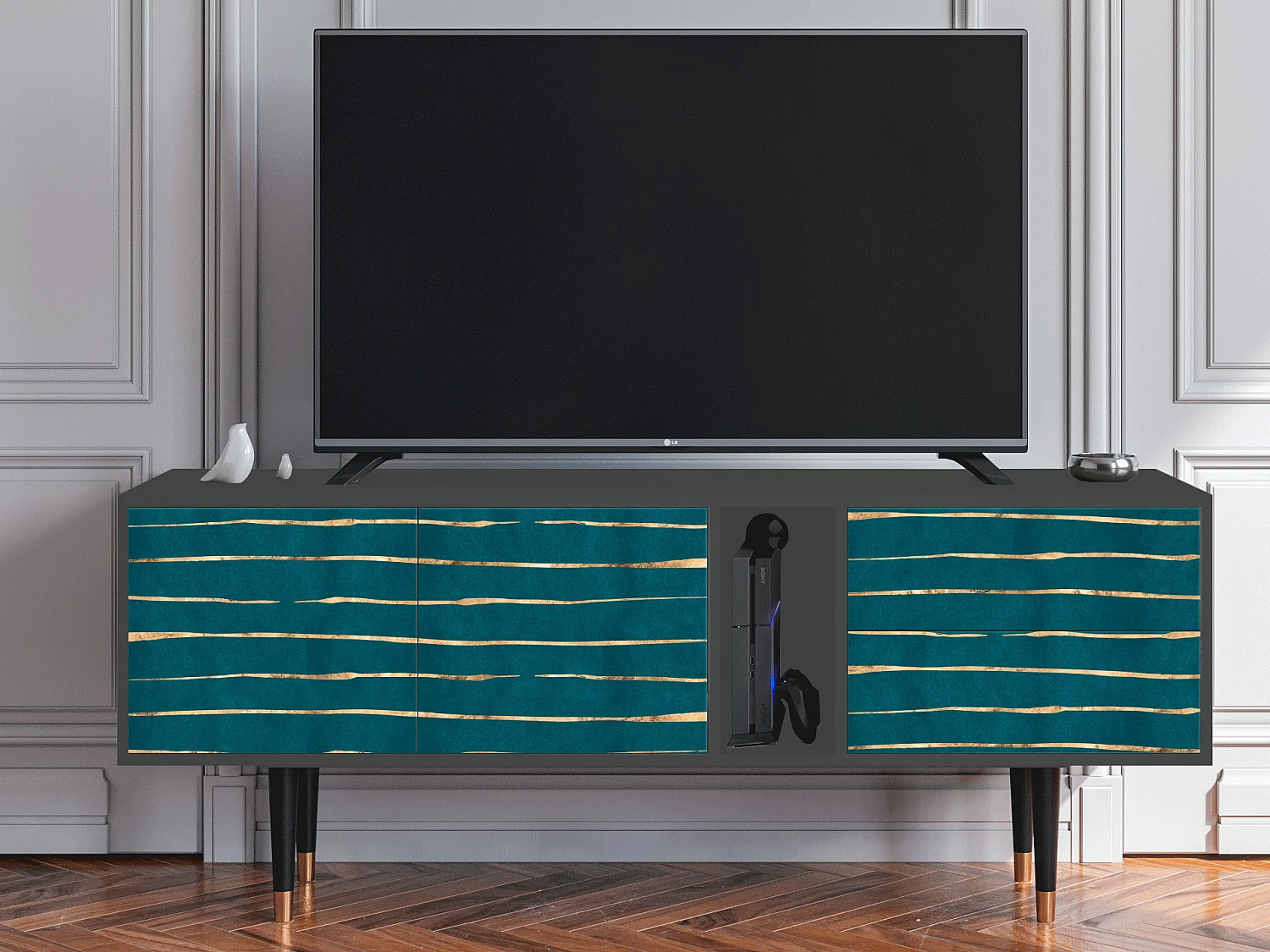 TV-meubel - 170х69х48 cm - T1 - Ocean Drive, Antraciet