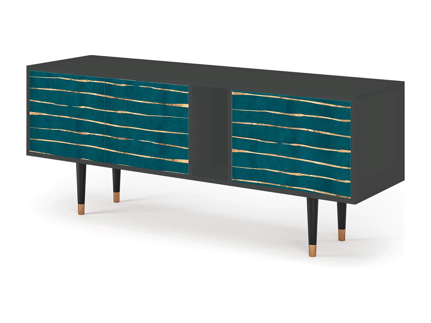 TV-meubel - 170х69х48 cm - T1 - Ocean Drive, Antraciet