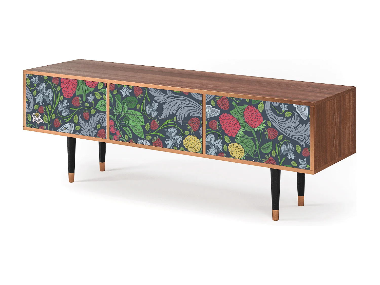 Mueble de TV - 170х59х48 cm - T4 - Summer Berries, Nogal