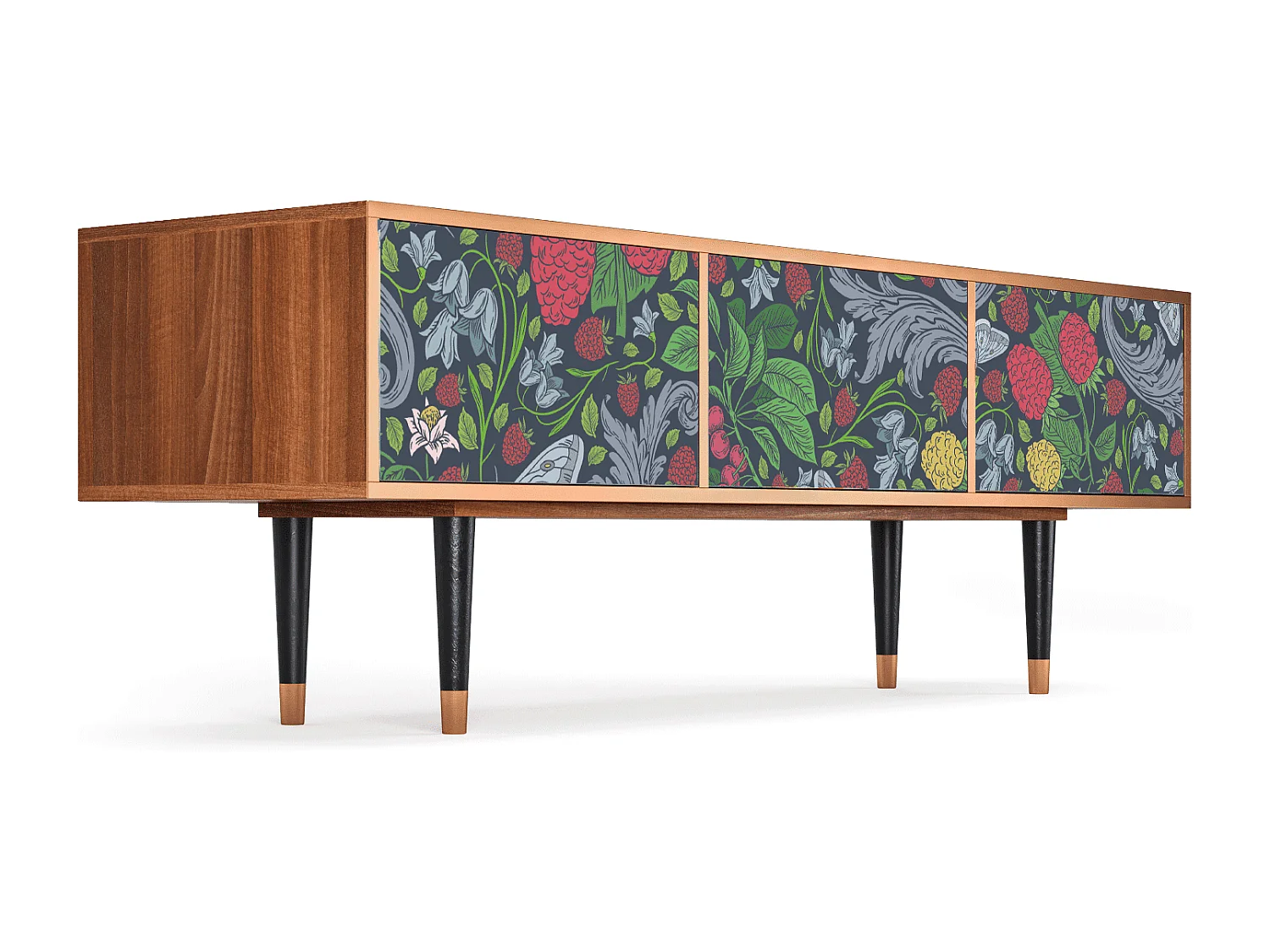 TV-meubel - 170х59х48 cm - T4 - Summer Berries, Walnoot