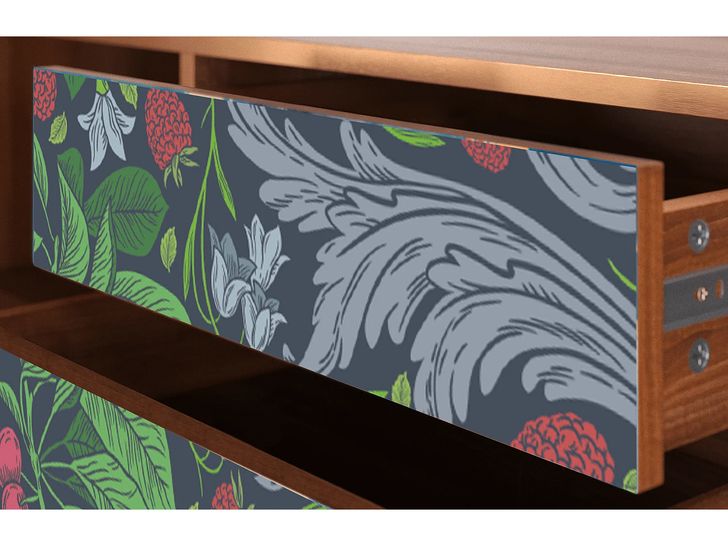 TV-meubel - 170х59х48 cm - T4 - Summer Berries, Walnoot