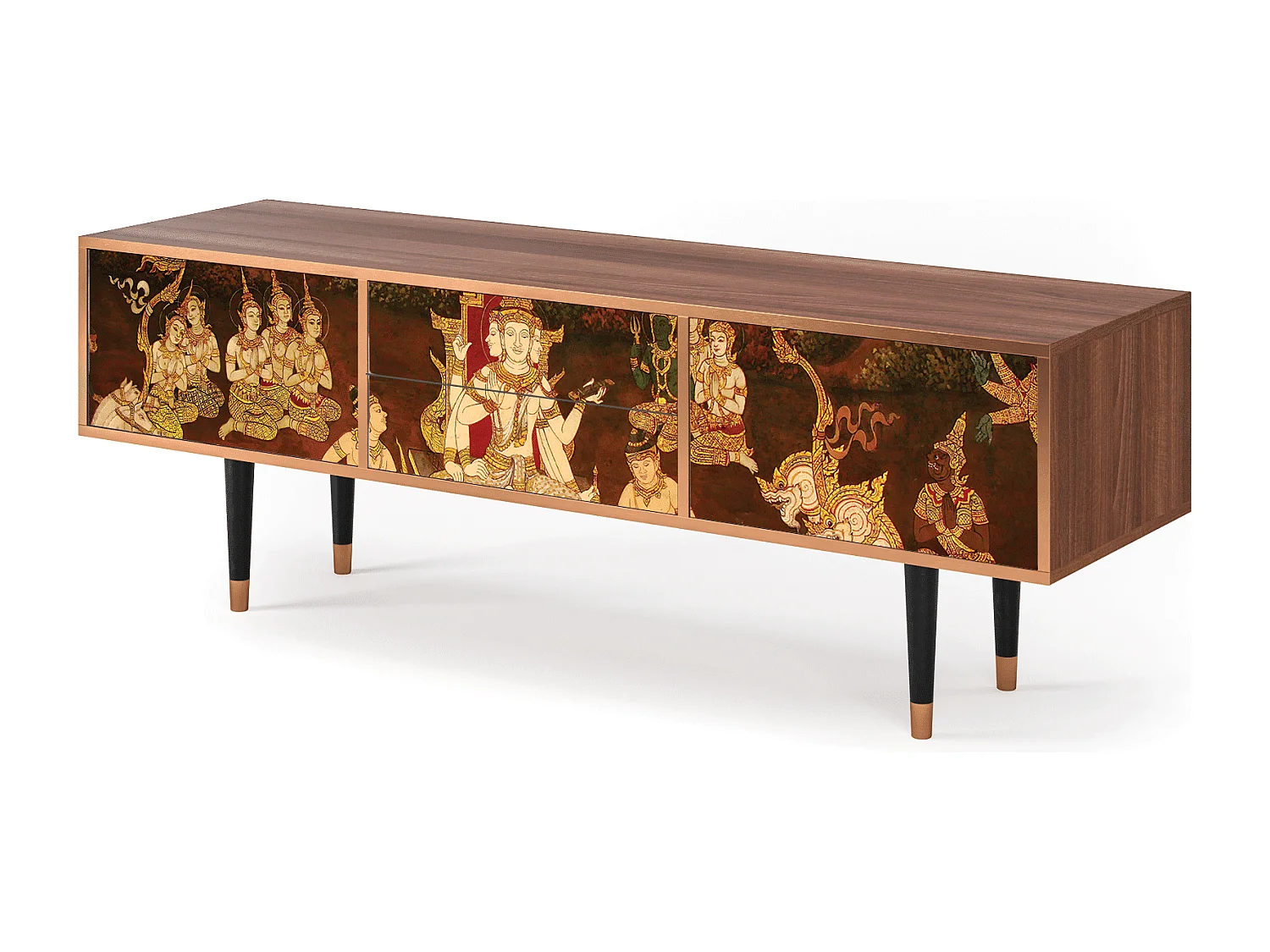 Meuble TV - 170х59х48 cm - T4 - Malyavan, Noyer