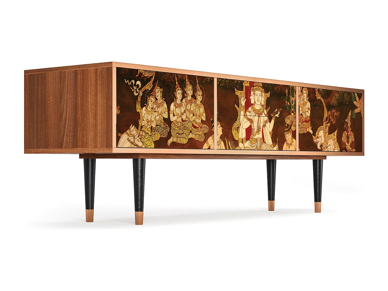 Meuble TV - 170х59х48 cm - T4 - Malyavan, Noyer