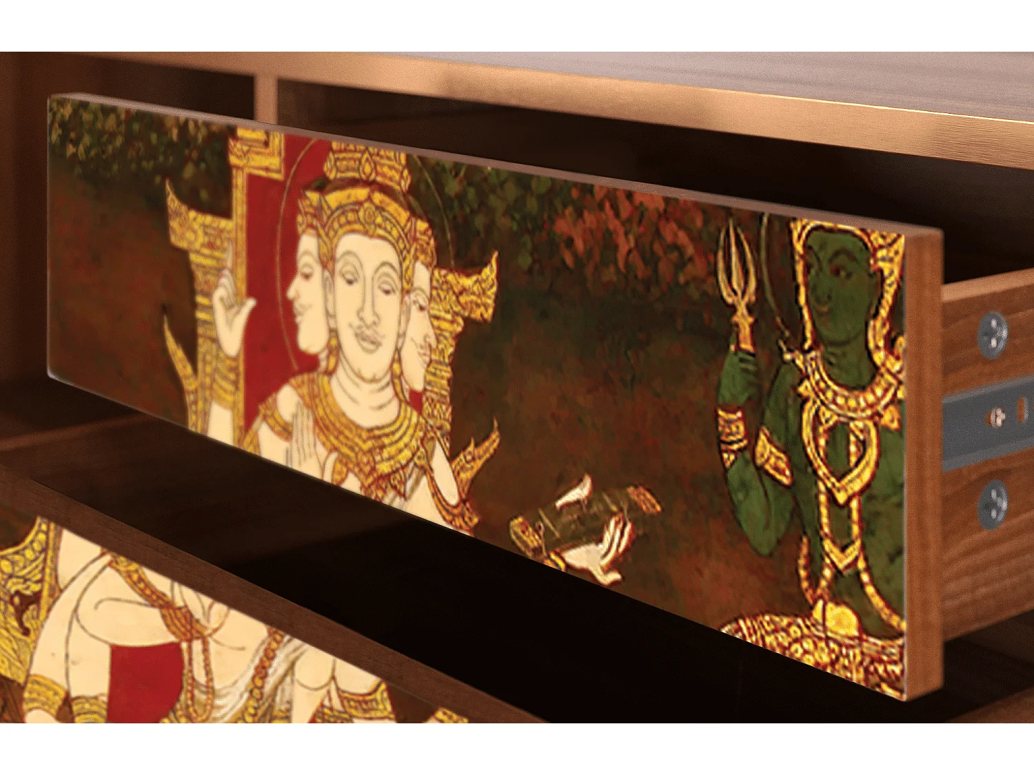 Meuble TV - 170х59х48 cm - T4 - Malyavan, Noyer