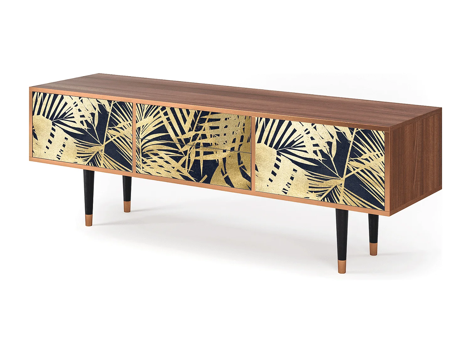 Mobile TV - 170х59х48 cm - T4 - Jungle Vibes, Noce