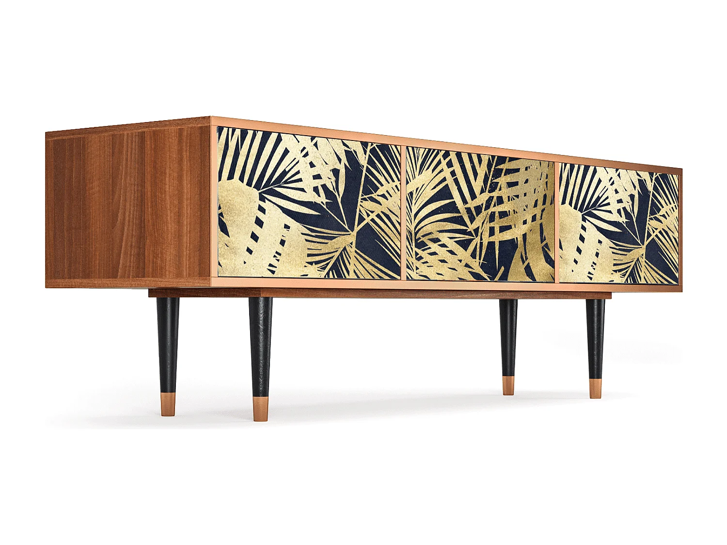 Mobile TV - 170х59х48 cm - T4 - Jungle Vibes, Noce